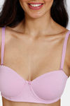Zivame Padded Wired 3/4Th Coverage Multiway Bra - Violet Tulle — thumbnail 6